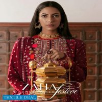 Zaha By Elan Unstitched Festive Original Pakistani Dress