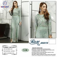 Shanaya Rose S-46 Colour Wholesale Pakistani Salwar Kameez