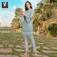 ZARA STUDIO ZS VOL 31 DESIGNER STYLIS KURTI WITH CIGARETTE PANTS
