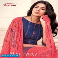 Vishnu Noureen Vol-9 Wholesale Embroidered Dress Material