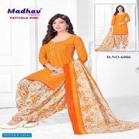 Madhav Patiyala Kudi Vol-6 Wholesale Cotton Printed Dress