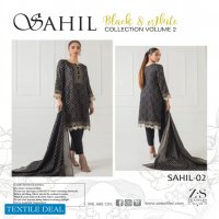 ZS Sahil Black And White Collection Vol-2 Wholesale Pakistani Salwar Kameez