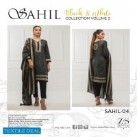 ZS Sahil Black And White Collection Vol-2 Wholesale Pakistani Salwar Kameez