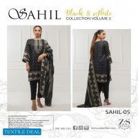 ZS Sahil Black And White Collection Vol-2 Wholesale Pakistani Salwar Kameez