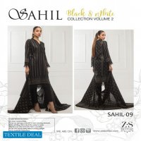 ZS Sahil Black And White Collection Vol-2 Wholesale Pakistani Salwar Kameez