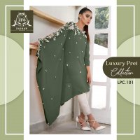 ZAINAB LUXURY PERL 101  COLLECTION CLASSY DESIGNER KURTI WITH CIGARETTE PANTS
