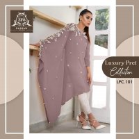 ZAINAB LUXURY PERL 101  COLLECTION CLASSY DESIGNER KURTI WITH CIGARETTE PANTS