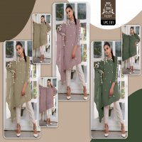 ZAINAB LUXURY PERL 101  COLLECTION CLASSY DESIGNER KURTI WITH CIGARETTE PANTS