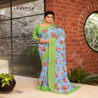 KRITIKA COTTON BY LIFESTYLE LINEN SILK ETHNIC TRADITIONAL WEAR SAREES