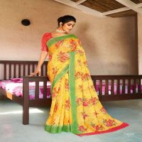KRITIKA COTTON BY LIFESTYLE LINEN SILK ETHNIC TRADITIONAL WEAR SAREES