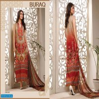 Agha Noor Buraq Vol-2 Jam Satin Cotton printed Dress Material