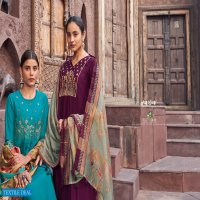 NAZAKAT BY JAY VIJAY BEMBERG SILK EMBROIDERY DESIGNER SALWAR KAMEEZ