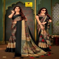 VINAMRA 17 PATTA BRASSO SATIN PRINTED SARIS WHOLESALER