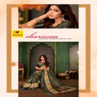 VINAMRA 17 PATTA BRASSO SATIN PRINTED SARIS WHOLESALER