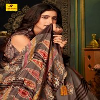 VINAMRA 17 PATTA BRASSO SATIN PRINTED SARIS WHOLESALER