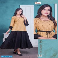 SMYLEE MELODIES DESIGNER LONG PARTY WEAR KURTI GOWNS