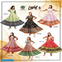 Aradhna Level Vol-5 Wholesale Long Anarkali Kurtis Catalogs