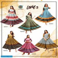 Aradhna Level Vol-5 Wholesale Long Anarkali Kurtis Catalogs