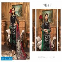 Charizma Vasl Embroidered chiffon collection with printed and embroidered chiffon dupatta