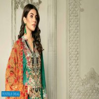 Zebaish Hania Digital Printed Lawn With Embroidered Chiffon Dupatta Catalog