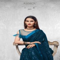 ANMOL INNARA D NO 2101 BLOOMING GEORGET DESIGNER PARTY WEAR SAREE