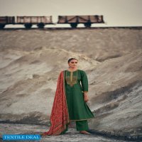 Varsha Ikat Wholesale Shopping Tussar Self Woven With Embroidery Salwar Kameez