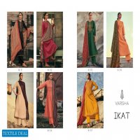 Varsha Ikat Wholesale Shopping Tussar Self Woven With Embroidery Salwar Kameez