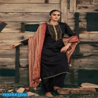 Varsha Ikat Wholesale Shopping Tussar Self Woven With Embroidery Salwar Kameez