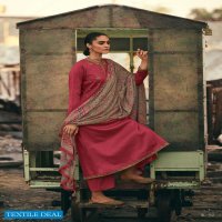 Varsha Ikat Wholesale Shopping Tussar Self Woven With Embroidery Salwar Kameez