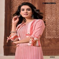 HELLO SUMMER BY S3 FOREVER COTTON STYLISH DESIGNER KURTIS WITH JACKET AND PANTS