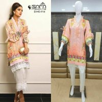 SAFA SF 916 MUSLIN DIGITAL PRINTED DESIGNER LUXURY KURTI WITH PANTS