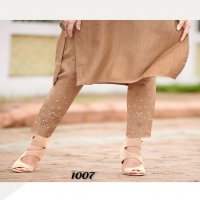 RANGJYOT AAROHI VOL 1 LIZA RAYON WORK DESIGNER KURTI AND  BOTTOM