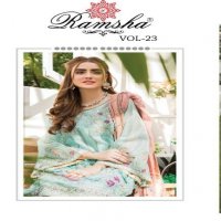 RAMSHA VOL 23 GEORGETTE PAKISTANI FANCY SUITS