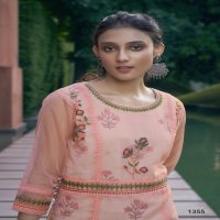 PLATINUM 2 BY VINK PURE ORGANZA  DESIGNER STYLISH KURTI WITH PANTS