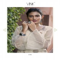 PLATINUM 2 BY VINK PURE ORGANZA  DESIGNER STYLISH KURTI WITH PANTS