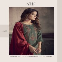 VINK PRESENTS SCRLET SILK CASUAL DESIGNER KURTI WITH MUSLISN SARARA