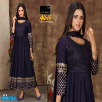 Manjeera Albeli Wholesale Reyon Gown With Dupatta
