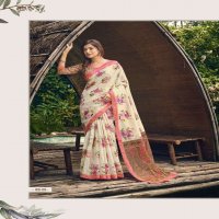 SHVETAMBAR WEAVES OF BANARAS SOFT COTTON PRINTED SARIS AT BEST RATES