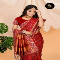 YNF PRESENTS PRAMAN SILK BANARASHI DESIGNER  INDIAN SAREE COLLECTION