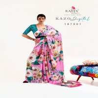 RAJ TEX KAZO DIGITAL DESIGNER  SAREE EXCLUSIVE COLLECTION