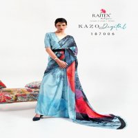RAJ TEX KAZO DIGITAL DESIGNER  SAREE EXCLUSIVE COLLECTION