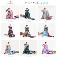 RAJ TEX KAZO DIGITAL DESIGNER  SAREE EXCLUSIVE COLLECTION