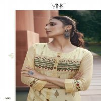 PLATINUM 2 BY VINK ORGANZA DESIGNER STYLISH KURTIS WITH PANTS