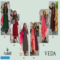 NAARI PRESENT VEDA CHINON SILK WORK DRESSES SUPPLIER