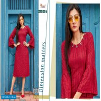 AXIS VOL 2 BY SMYLEE BOMBAY VELVET FANCY CASUAL WEAR KURTI