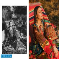 Aghaz By Nur Embroidered Lawn Suits With Digital Printed Lawn Dupatta Pakistani Dress