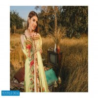 Aghaz By Nur Embroidered Lawn Suits With Digital Printed Lawn Dupatta Pakistani Dress