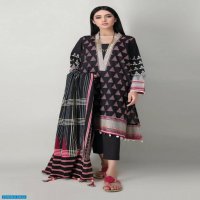 KHAADI My Symphony 2pc Embroidered Lawn Shirts with Printed Lawn Dupatta.