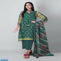 KHAADI My Symphony 2pc Embroidered Lawn Shirts with Printed Lawn Dupatta.
