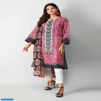KHAADI My Symphony 2pc Embroidered Lawn Shirts with Printed Lawn Dupatta.